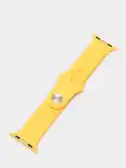 Желтый силиконовый ремешок для Apple Watch 4, 5, 6, 7, 8, SE на 38/42/40/44/41/45