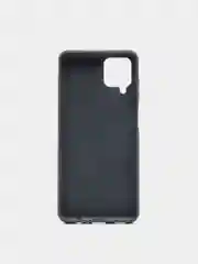 Синий чехол Samsung Galaxy A12 / M12 силиконовый под кожу с подставкой