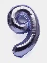 Воздушный шар "Цифра 9" фиолетовый 100 см