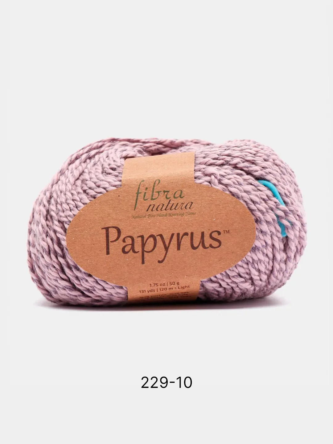 Сиреневый пряжа Fibra Natura Papyrus 78% Хлопок  22% Шелк 50г 120м 1 шт