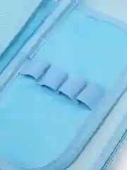 Голубой пенал школьный, 3D рисунок