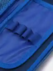 Синий пенал школьный, 3D рисунок