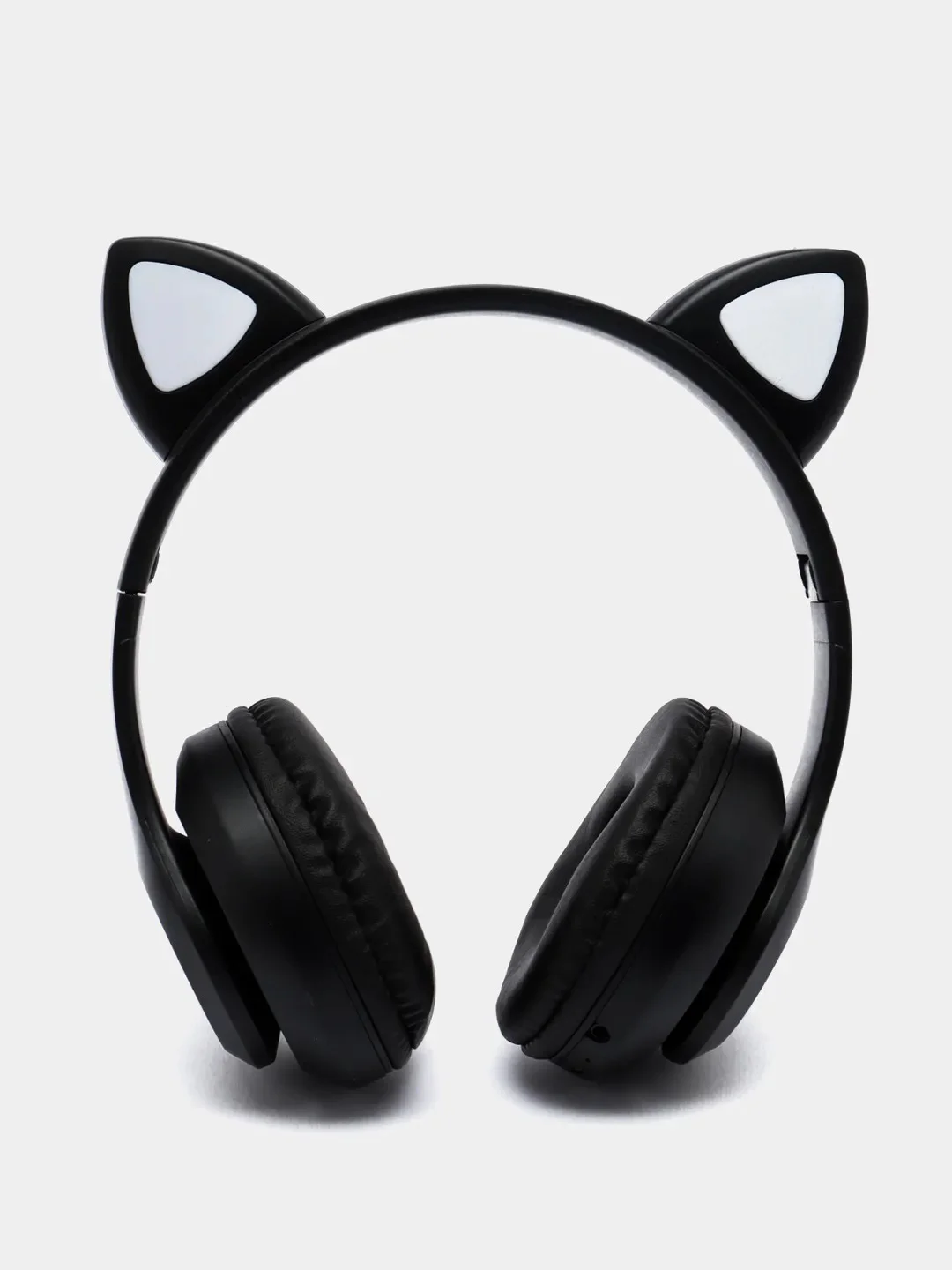 Черный беспроводные наушники Bluetooth, со светящимися ушками, детские