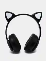 Черный беспроводные наушники Bluetooth, со светящимися ушками, детские