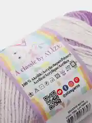 Сиреневый пряжа Alize Sekerim Bebe batik (Ализе Шекерим Беби батик)