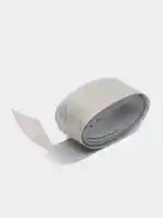 Серый репсовая лента 25 мм с точками, золото