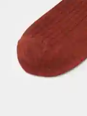 Багровый носки короткие "Моно"