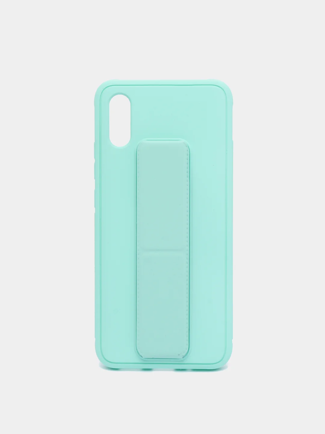 Бирюзовый чехол для Xiaomi Redmi 9A, Сяоми Редми 9А, силиконовый под кожу, с подставкой
