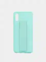 Бирюзовый чехол для Xiaomi Redmi 9A, Сяоми Редми 9А, силиконовый под кожу, с подставкой