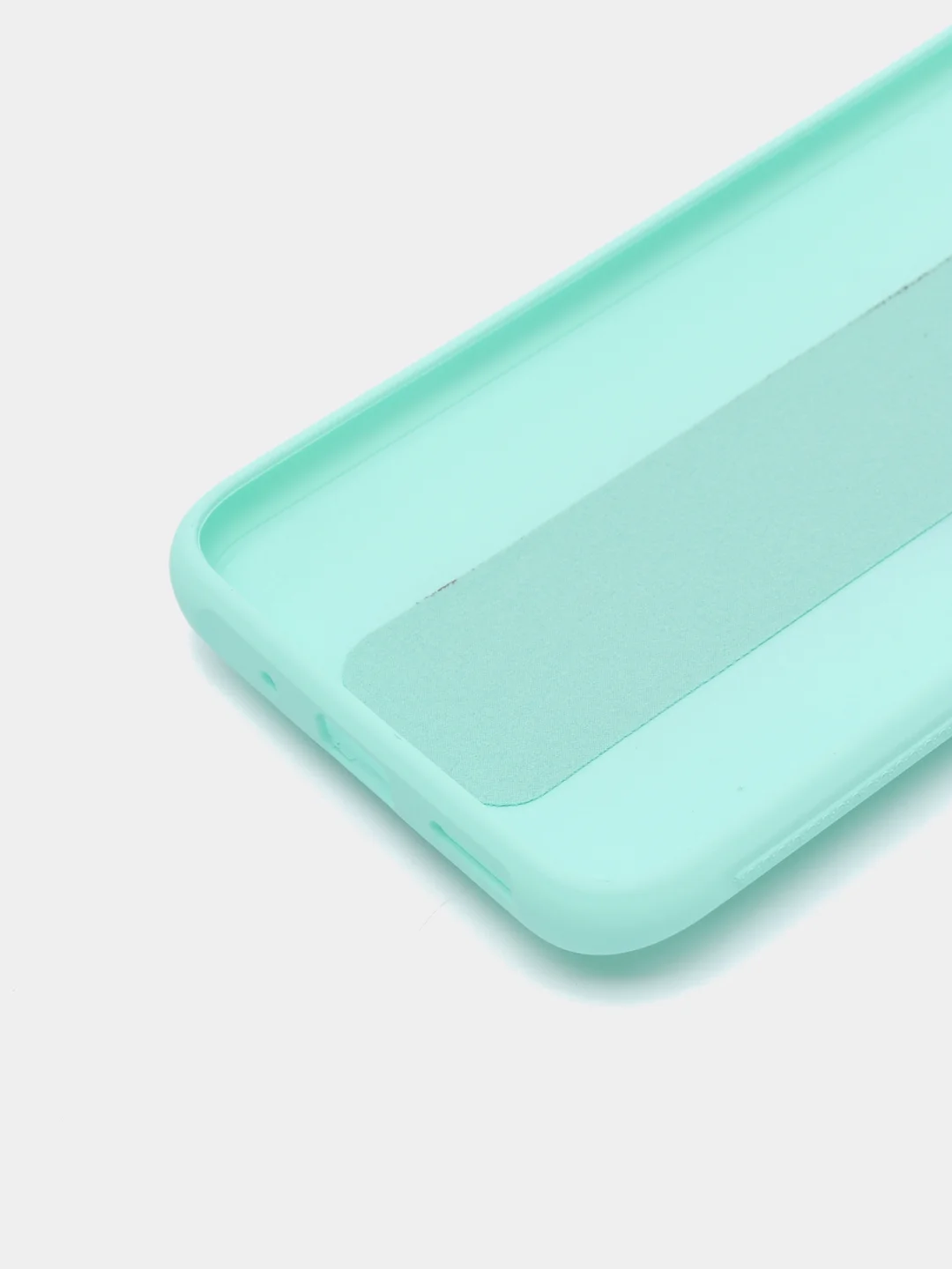 Бирюзовый чехол для Xiaomi Redmi 9A, Сяоми Редми 9А, силиконовый под кожу, с подставкой