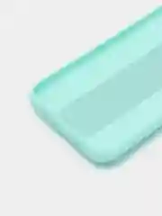 Бирюзовый чехол для Xiaomi Redmi 9A, Сяоми Редми 9А, силиконовый под кожу, с подставкой