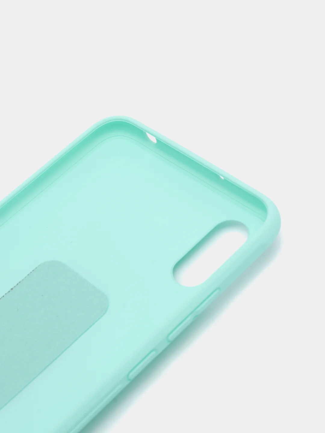 Бирюзовый чехол для Xiaomi Redmi 9A, Сяоми Редми 9А, силиконовый под кожу, с подставкой