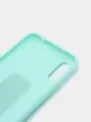 Бирюзовый чехол для Xiaomi Redmi 9A, Сяоми Редми 9А, силиконовый под кожу, с подставкой