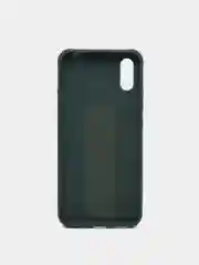 Зеленый чехол для Xiaomi Redmi 9A, Сяоми Редми 9А, силиконовый под кожу, с подставкой