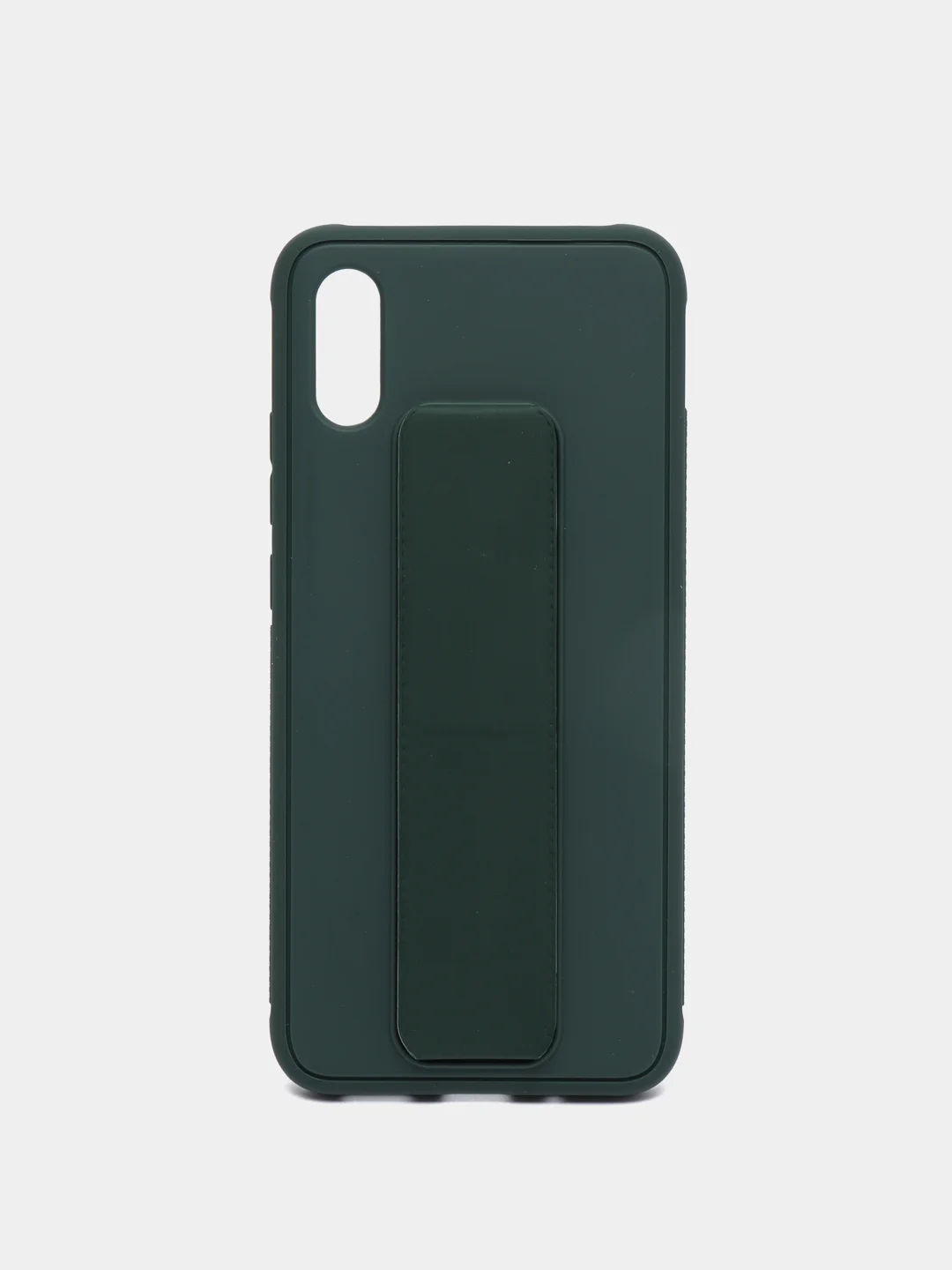Зеленый чехол для Xiaomi Redmi 9A, Сяоми Редми 9А, силиконовый под кожу, с подставкой