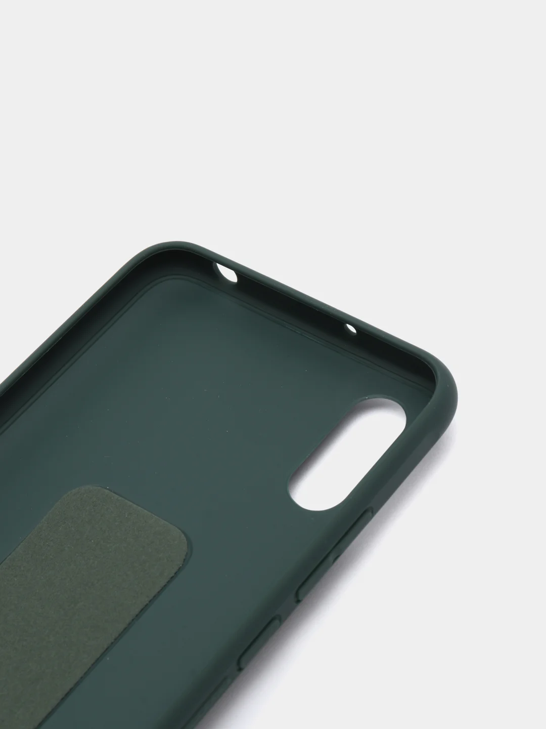 Зеленый чехол для Xiaomi Redmi 9A, Сяоми Редми 9А, силиконовый под кожу, с подставкой