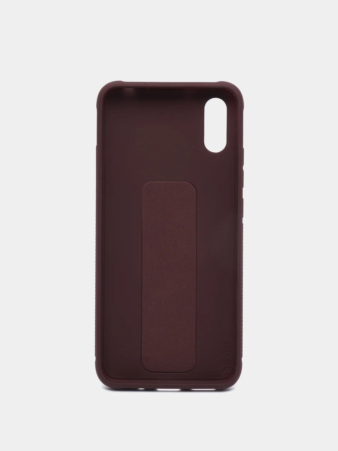 Бордовый чехол для Xiaomi Redmi 9A, Сяоми Редми 9А, силиконовый под кожу, с подставкой