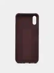 Бордовый чехол для Xiaomi Redmi 9A, Сяоми Редми 9А, силиконовый под кожу, с подставкой