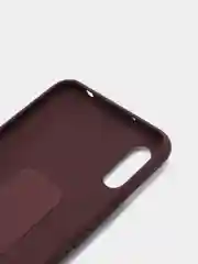 Бордовый чехол для Xiaomi Redmi 9A, Сяоми Редми 9А, силиконовый под кожу, с подставкой