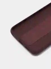 Бордовый чехол для Xiaomi Redmi 9A, Сяоми Редми 9А, силиконовый под кожу, с подставкой