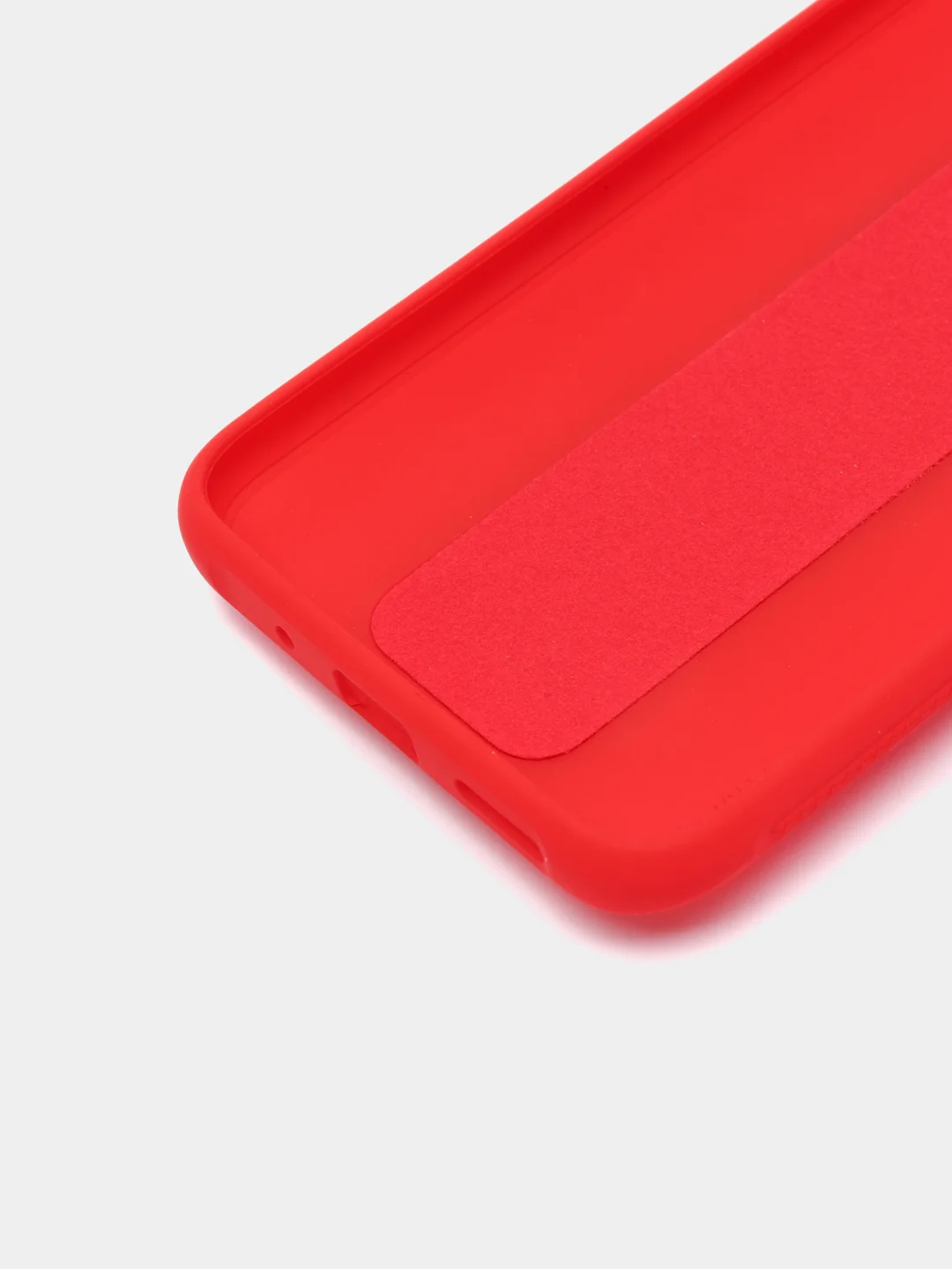 Красный чехол для Xiaomi Redmi 9A, Сяоми Редми 9А, силиконовый под кожу, с подставкой