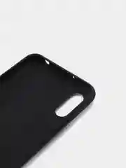 Черный чехол для Xiaomi Redmi 9A, Сяоми Редми 9А, силиконовый под кожу, с подставкой