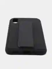 Черный чехол для Xiaomi Redmi 9A, Сяоми Редми 9А, силиконовый под кожу, с подставкой