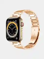 Карамельный металлический ремешок для Apple Watch 38, 40, 41, 42, 44, 45, 49 мм стальной браслет