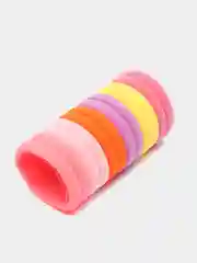 Кораллово-розовый резинки для волос 12 штук