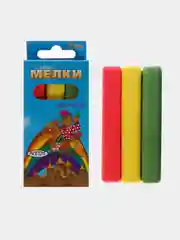 Мелки цветные АЛГЕМ, квадратные, в наборе 3/6 штук