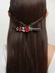 Багровый заколка-зажим для волос