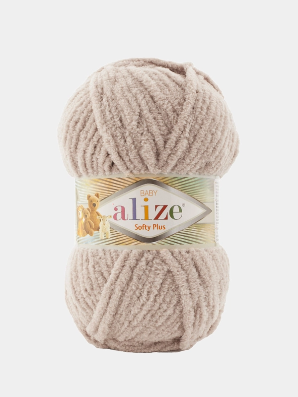 Пряжа плюшевая Alize Softy Plus 100% Микрополиэстер 100г 120м (Ализе софти плюс велюровая)