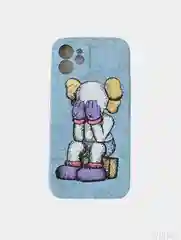 Алый чехол Kaws на iPhone 12, светящийся