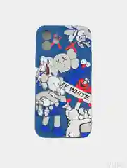 Алый чехол Kaws на iPhone 12, светящийся