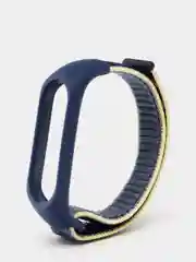 Индиго ремешок нейлоновый для Xiaomi mi band 4/5/6/7, на липучке, Сяоми ми банд