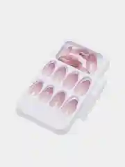 Салатовый накладные ногти с дизайном
