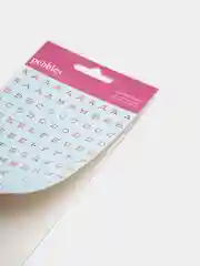 Темно-синий наклейки алфавит латинский, цифры, знаки препинания (2 листа)