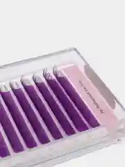 Сиреневый ресницы для наращивания Цветные, Mix 8-15 mm. Изгиб D, 0,10мм