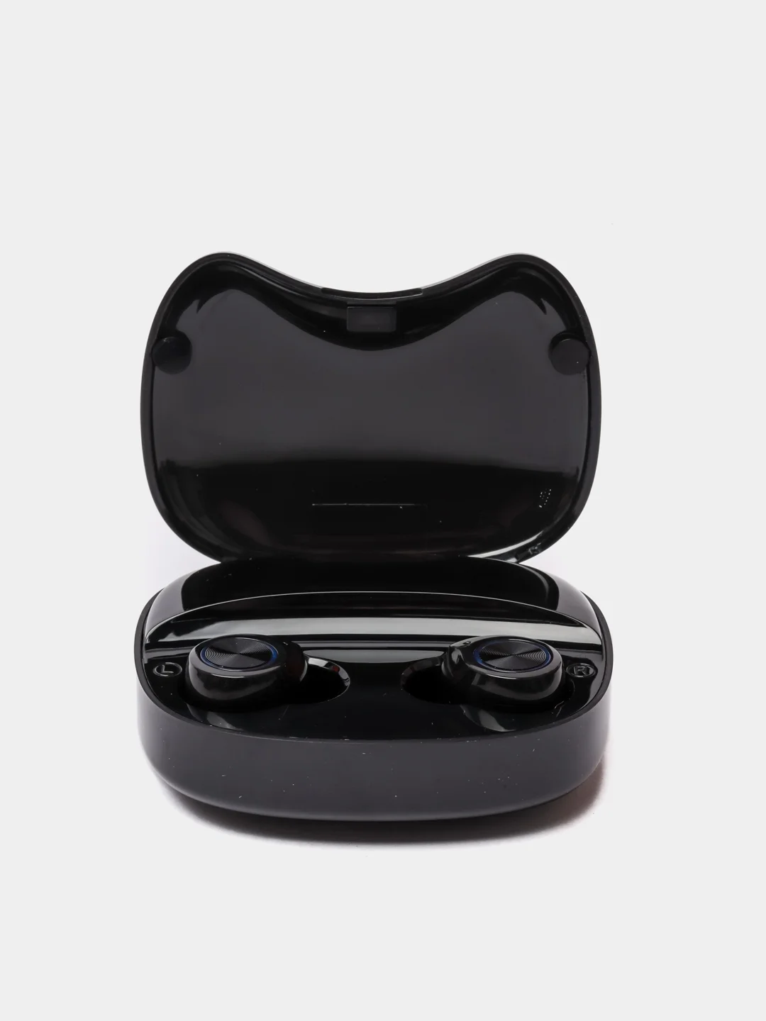 Черный беспроводные наушники TW90 с цифровым дисплеем, 2000мАч, Bluetooth с Power bank
