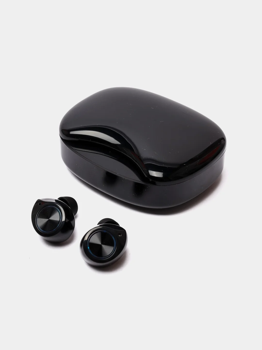 Черный беспроводные наушники TW90 с цифровым дисплеем, 2000мАч, Bluetooth с Power bank