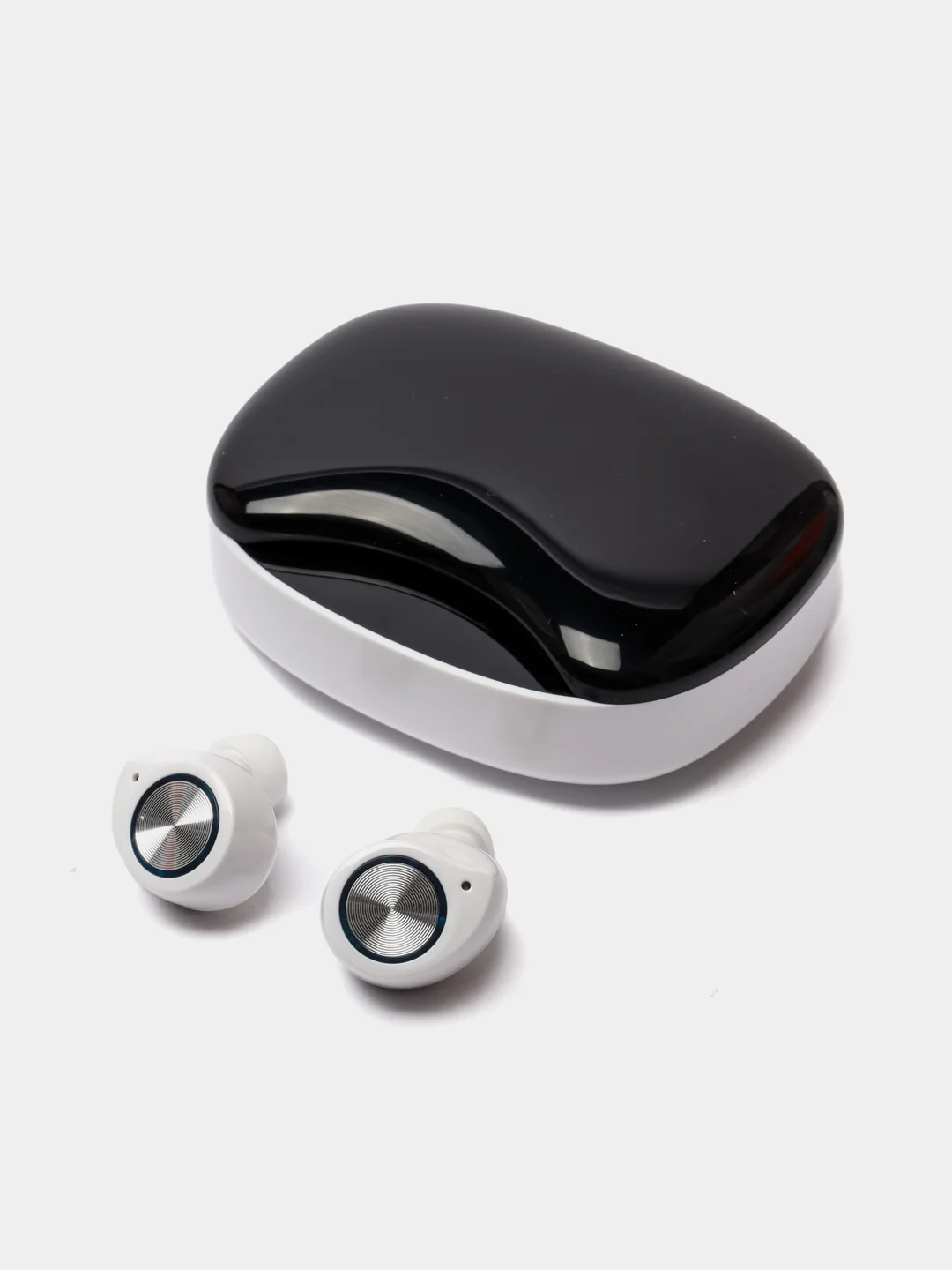 Белый беспроводные наушники TW90 с цифровым дисплеем, 2000мАч, Bluetooth с Power bank