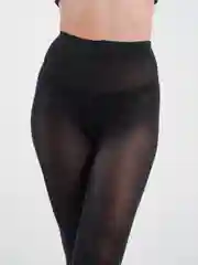 Черный колготки из хлопка и микрофибры Omsa Microcotton, 140 ден