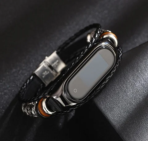 Черный браслет для часов Mi Band
