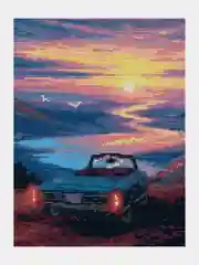 Алмазная мозаика на подрамнике KiKi "Изумительный вид", 30 х 40, полная выкладка