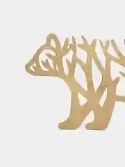 Золотистый хаки декоративная картина "Медведь"