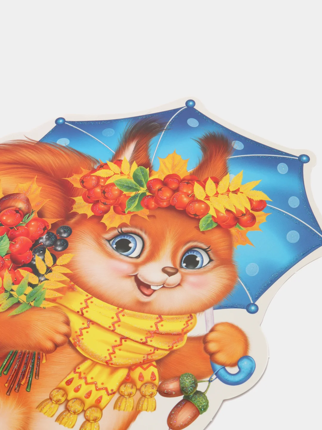 Рыжий открытка для украшения на скотче