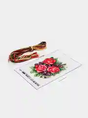 Коралловый набор для вышивания "Цветы", 10*14 см