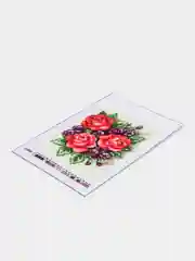Коралловый набор для вышивания "Цветы", 10*14 см