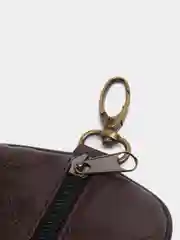 Коричневый ключница из экокожи