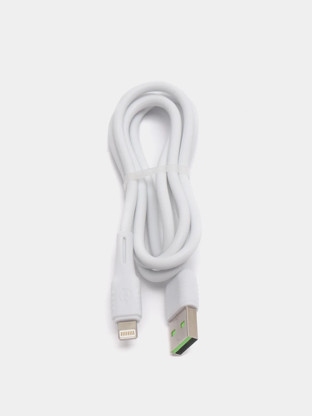 Белый кабель Micro-USB, Type-C, Lightning, ткань, 1 м